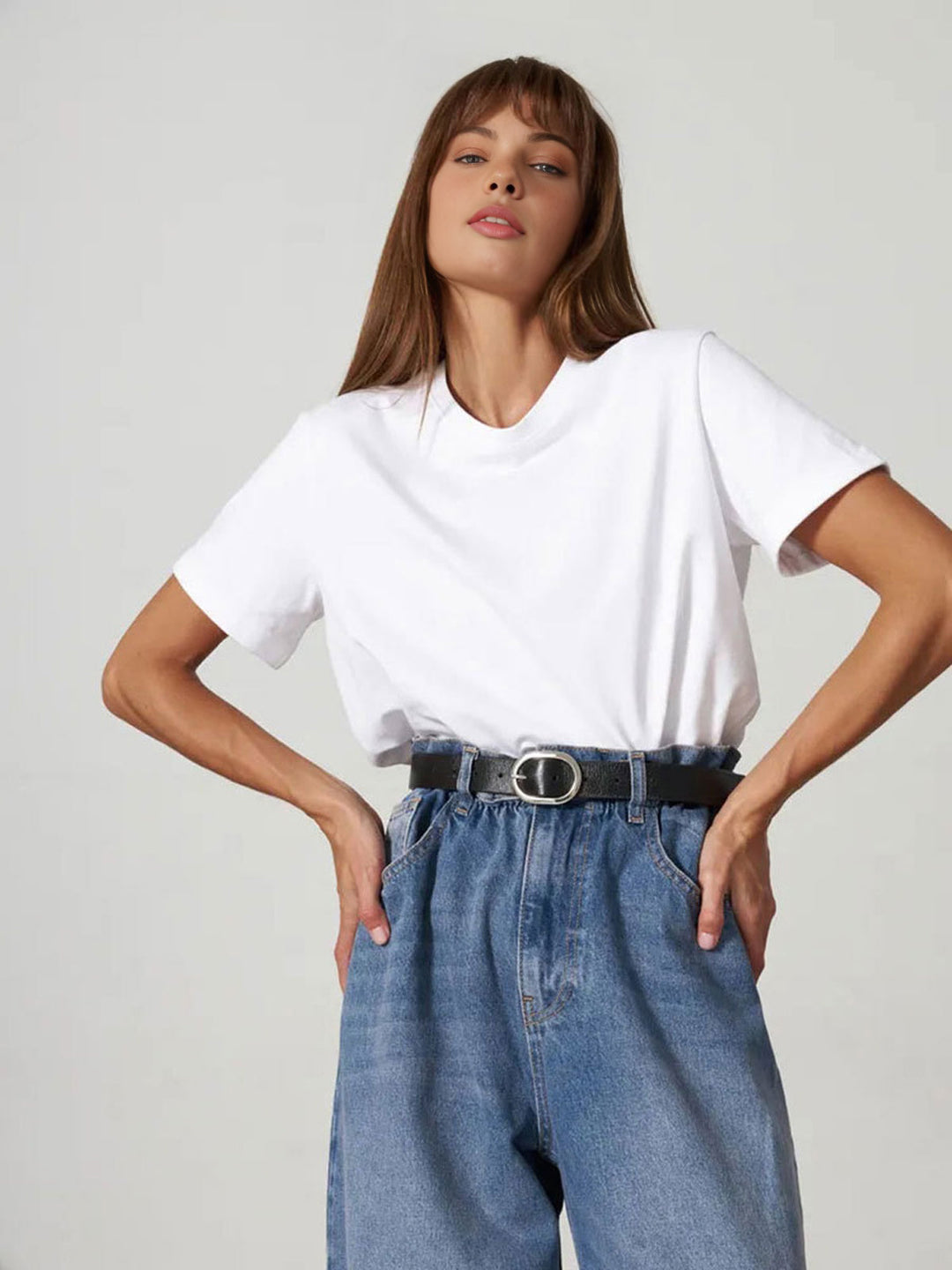 For Every Moment Solid Shirt  Liora Lane Boutique T-Shirts White / XL 28.00