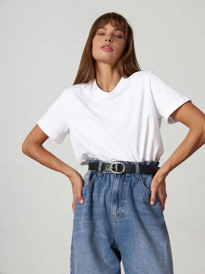 For Every Moment Solid Shirt  Liora Lane Boutique T-Shirts White / XL 28.00