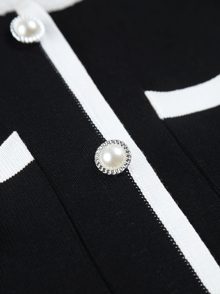 Multi Pocket Button Sleeveless Short Sweater Dress  Liora Lane Boutique Sweater Dresses