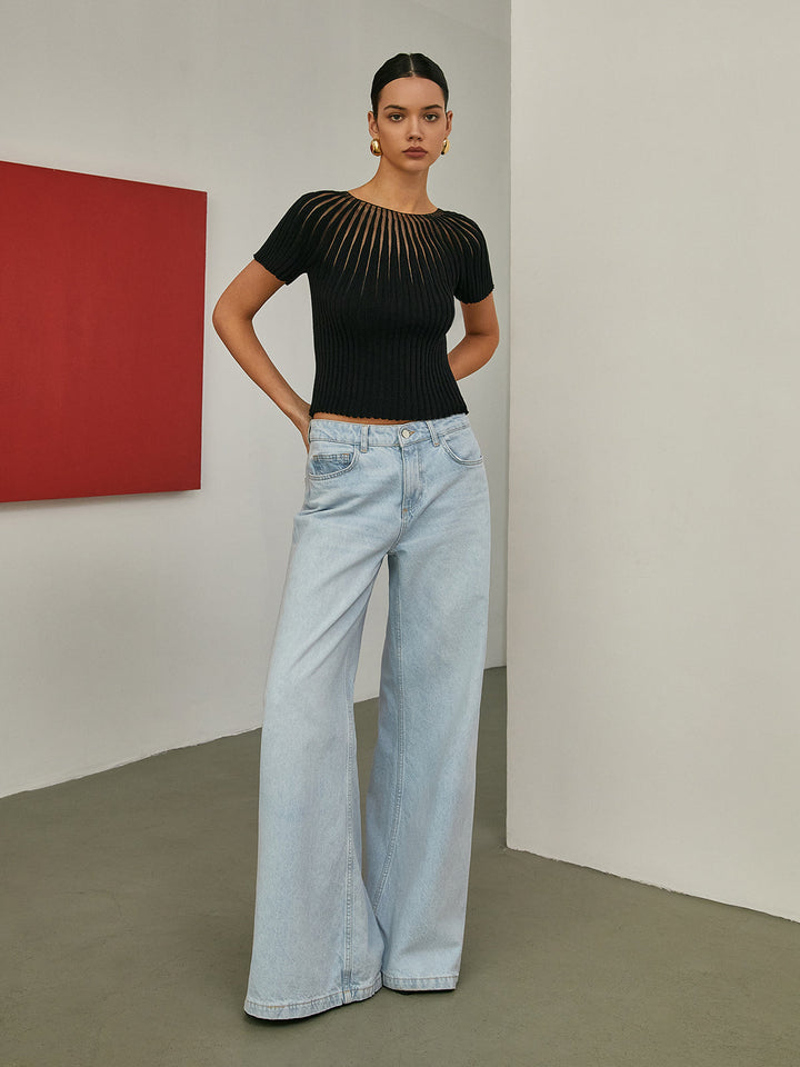 Plain Short Sleeve Knit Top  Liora Lane Boutique Knit Tops