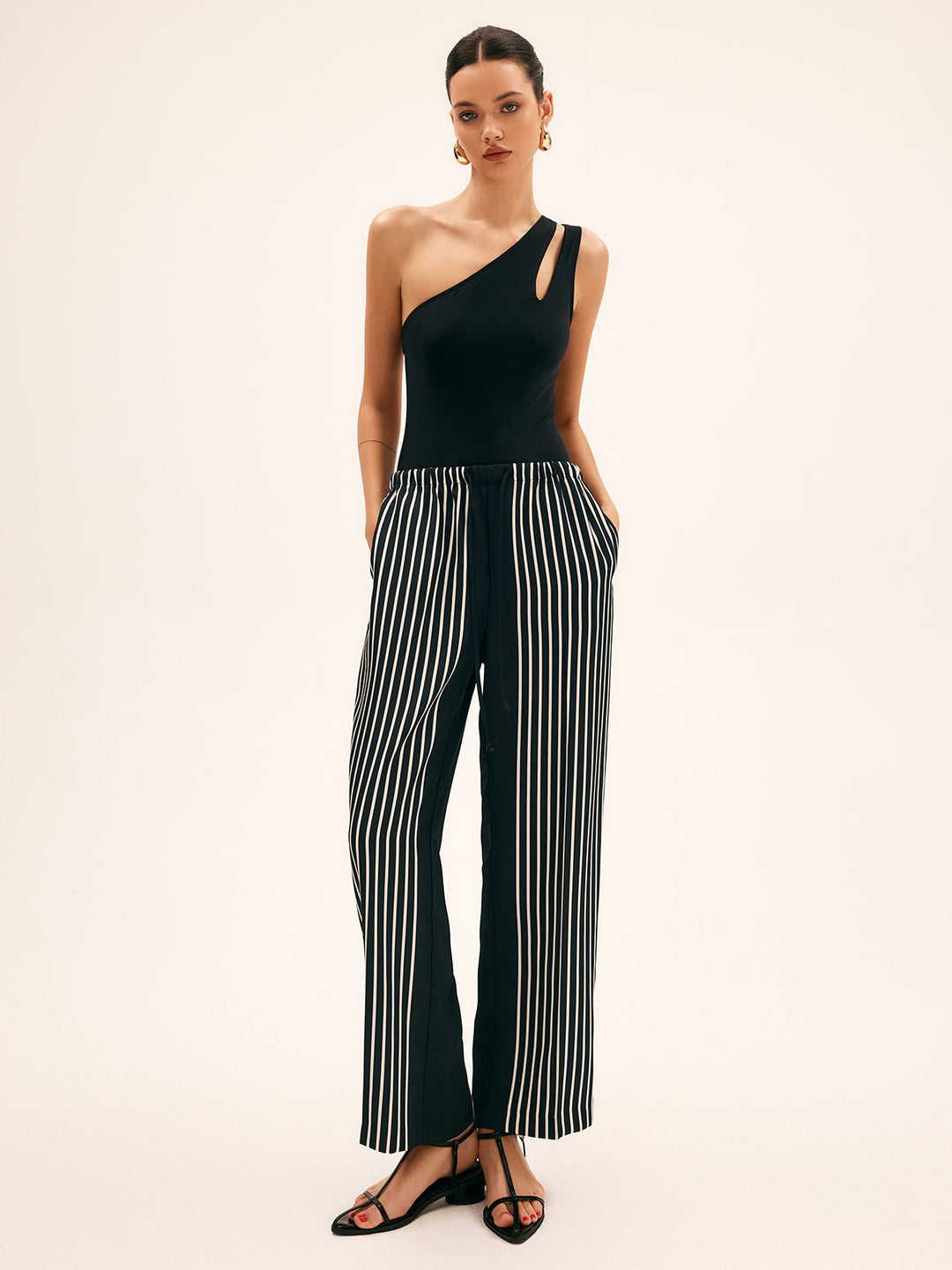 Asymmetrical Cutout One Piece Swimsuit  Liora Lane Boutique One-Pieces
