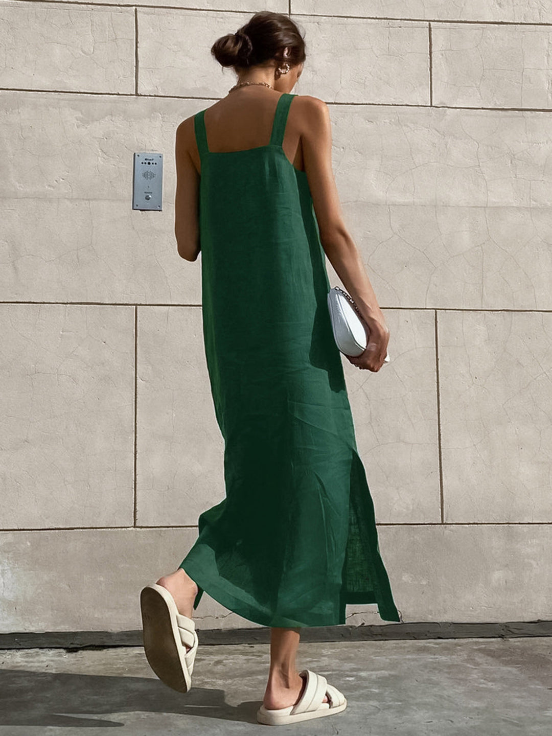 Minimalism Cotton Cami Long Dress  Liora Lane Boutique Dresses