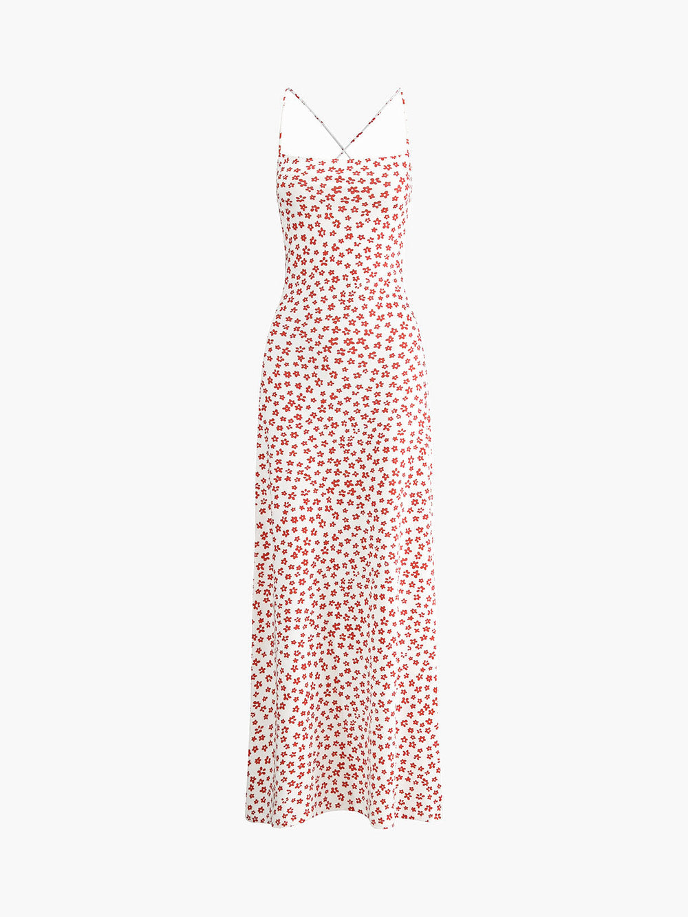 Strappy Floral Print Crisscross Flowy Long Sundress  Liora Lane Boutique Dresses