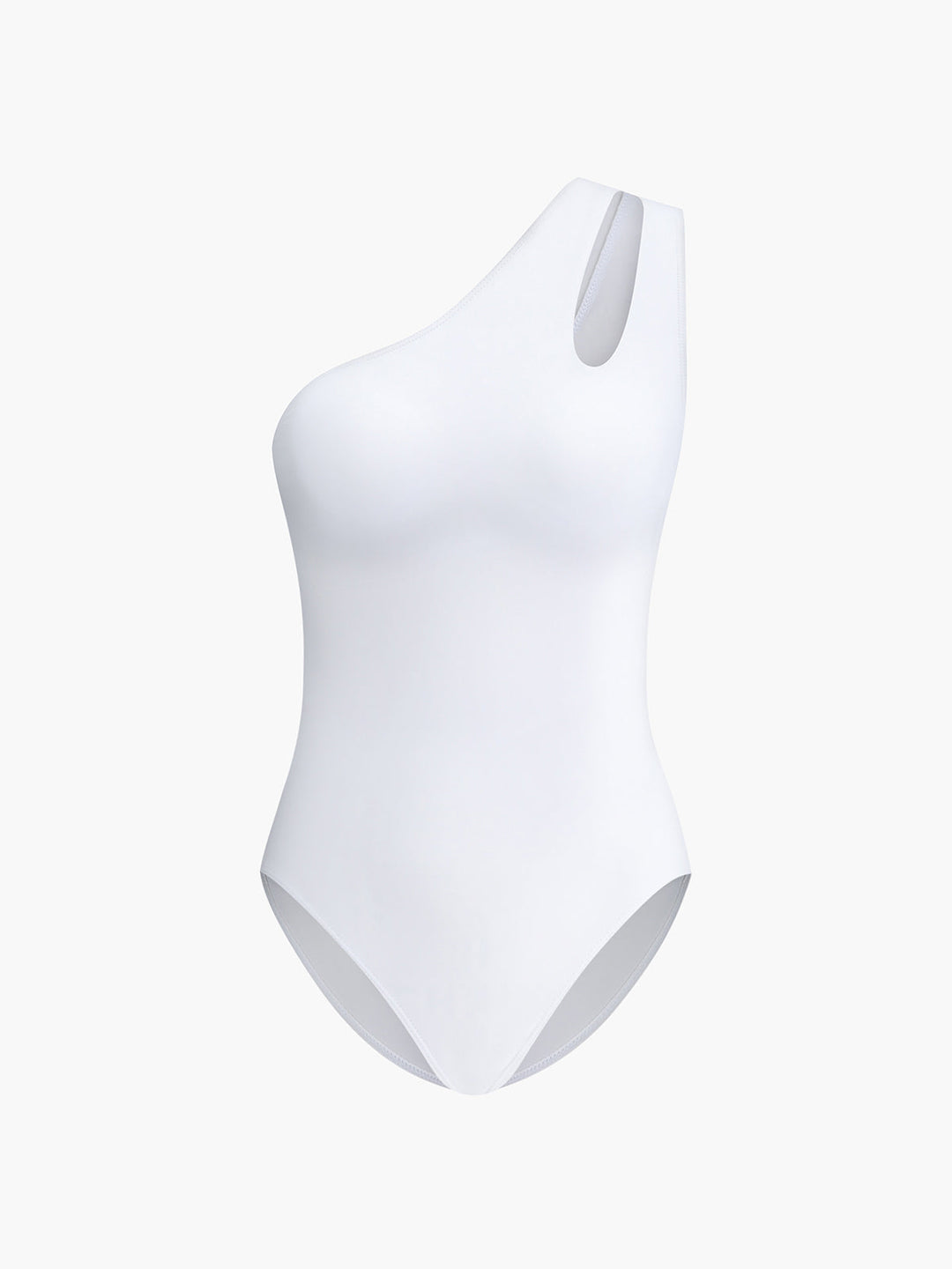 Asymmetrical Cutout One Piece Swimsuit  Liora Lane Boutique One-Pieces White / XS 97.99