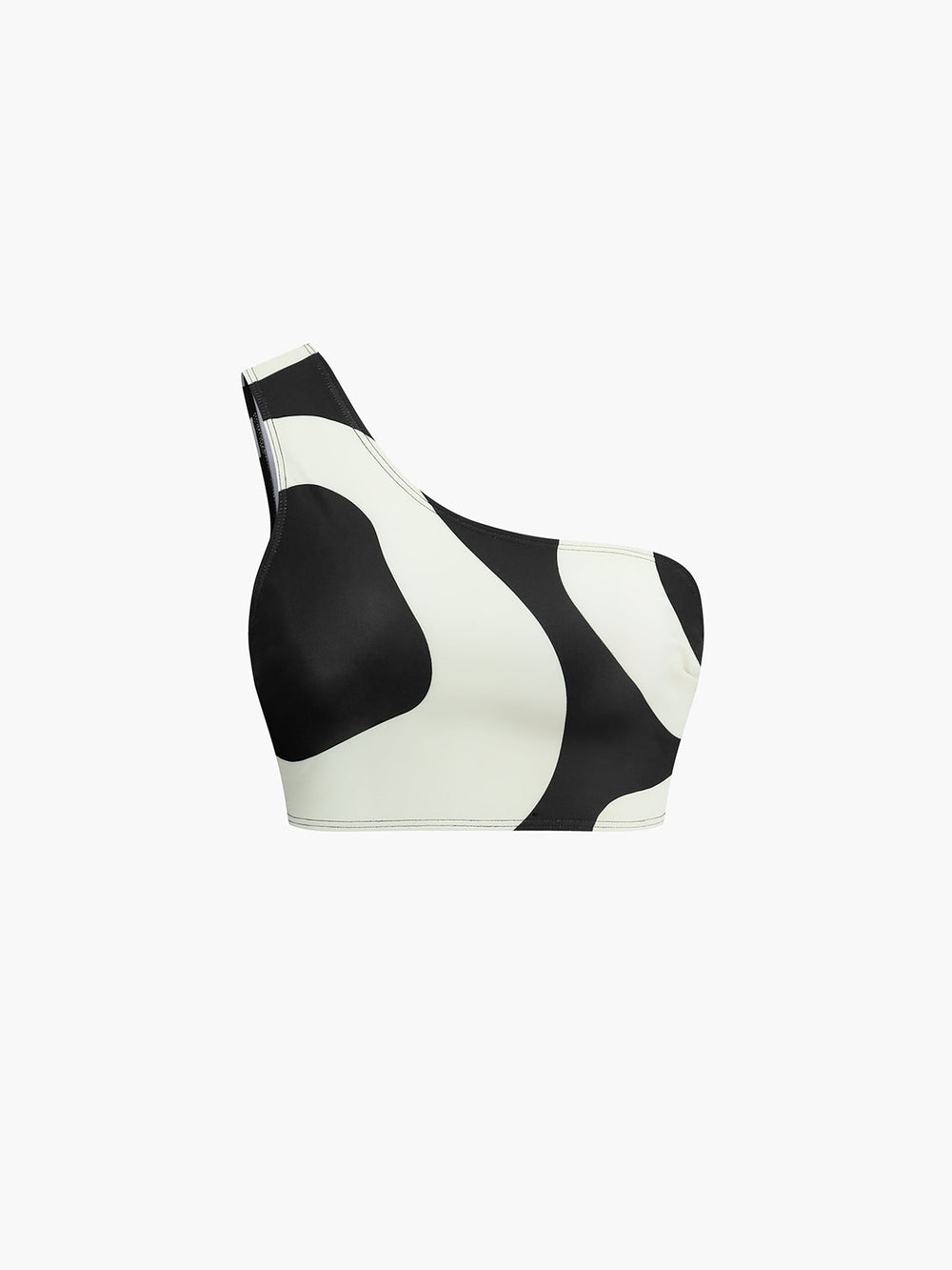 Two-Tone Asymmetrical Neck Bikini Set  Liora Lane Boutique Bikini Sets