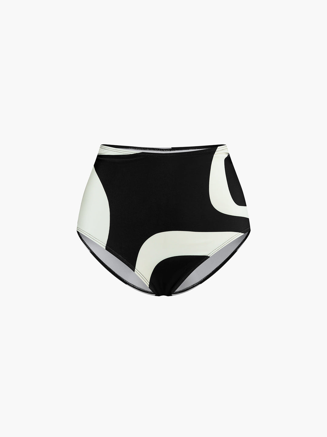Two-Tone Asymmetrical Neck Bikini Set  Liora Lane Boutique Bikini Sets