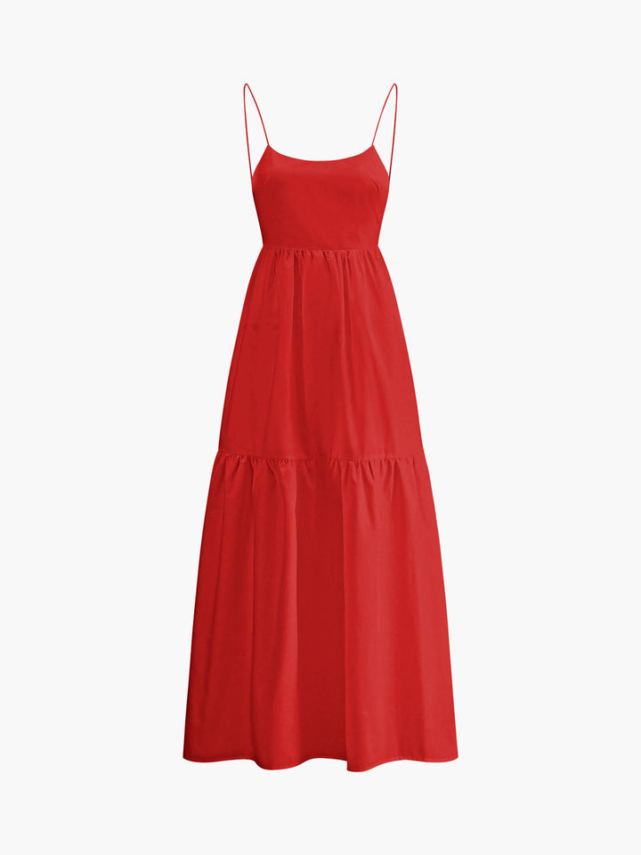 Solid Backless Long Dress  Liora Lane Boutique Dresses