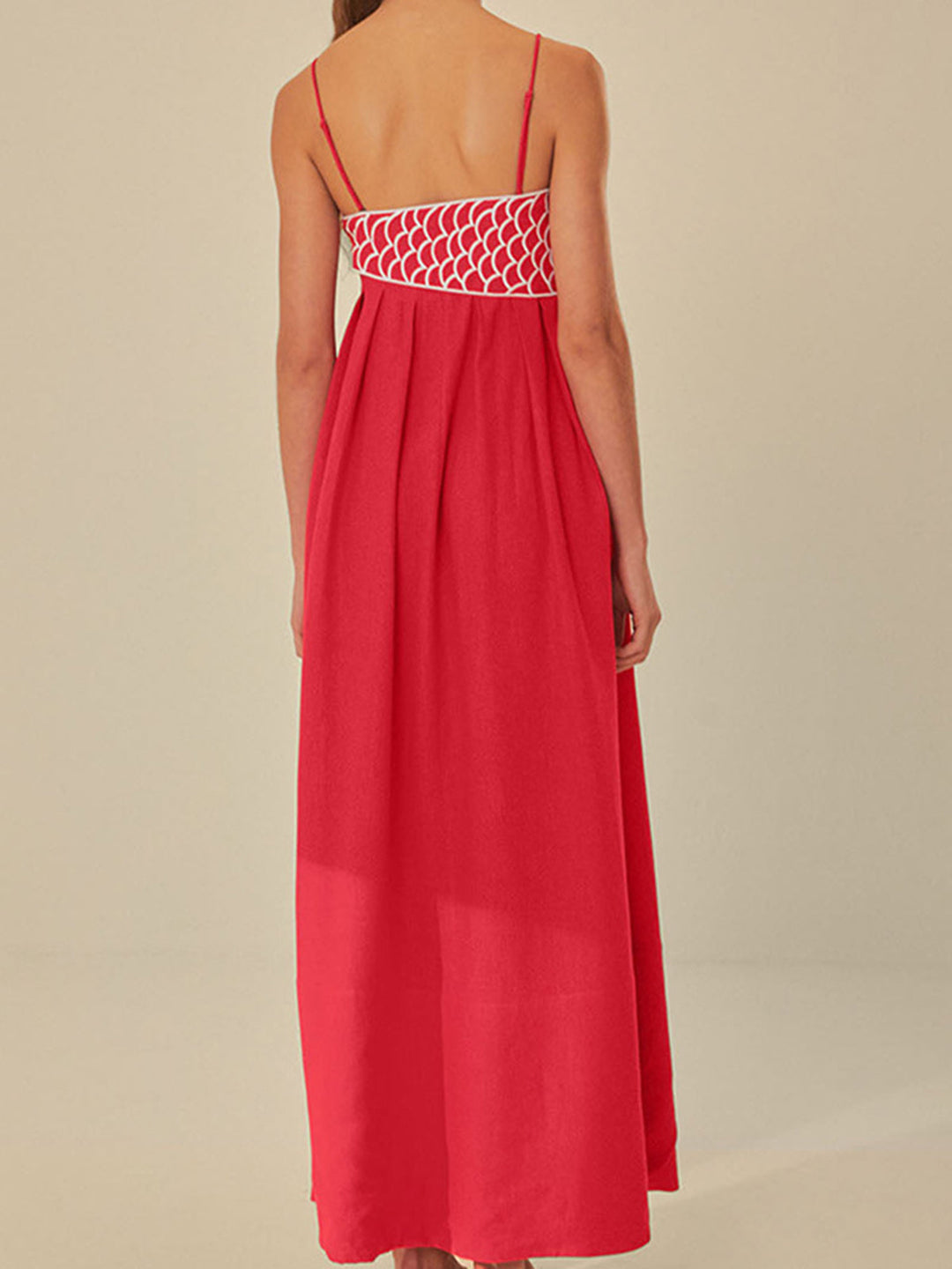 Embroidered Fish Semi-Sheer Cami Dress  Liora Lane Boutique Dresses