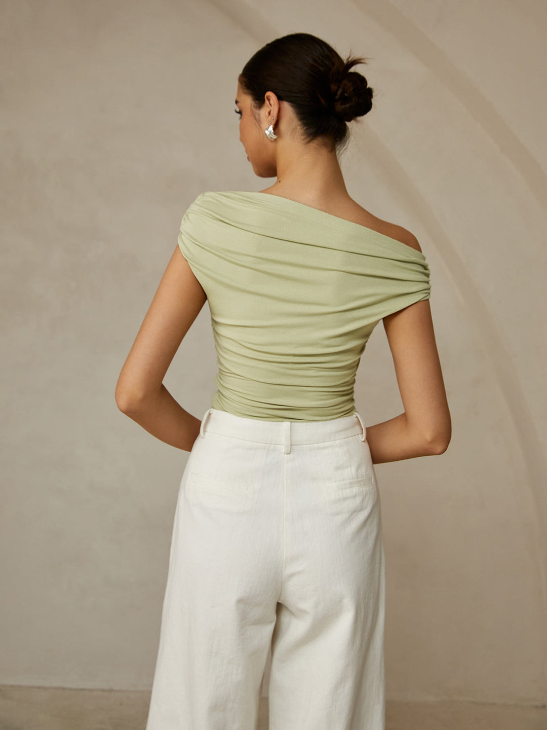 Asymmetrical Neck Sleeveless T-Shirt  Liora Lane Boutique T-Shirts