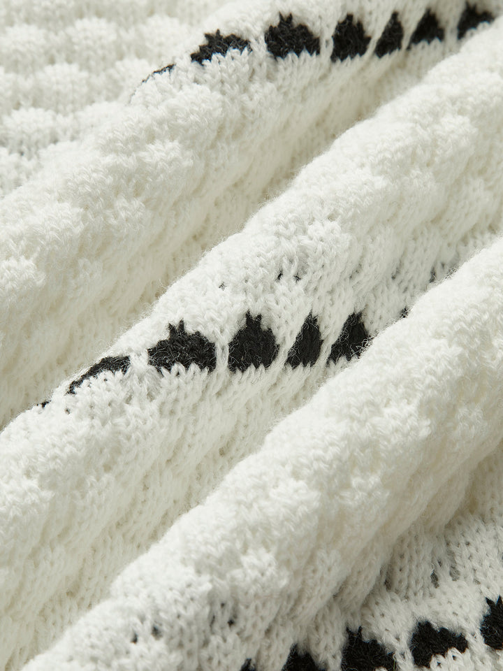 Oversized Contrast Striped Sweater  Liora Lane Boutique Sweaters