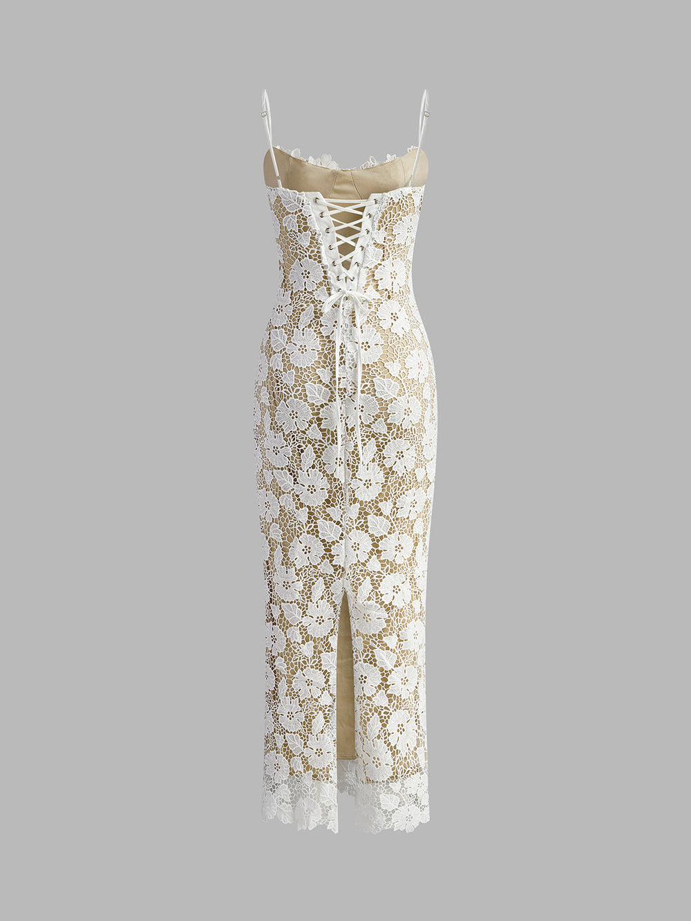 Semi-Sheer Double Layer Lace Cami Dress  Liora Lane Boutique Dresses