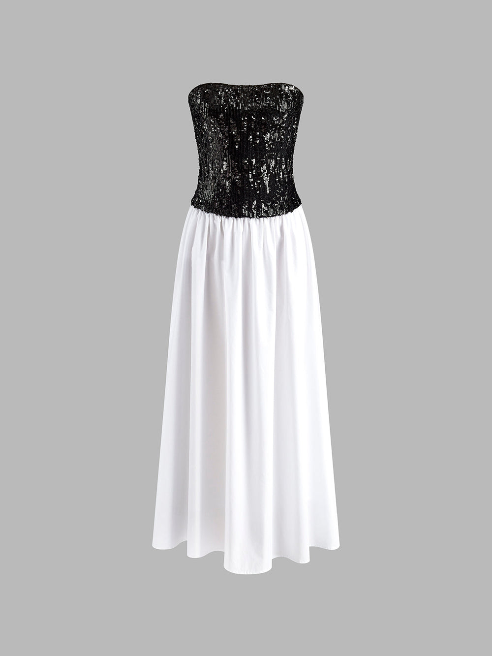 Pleated Sequins Tube Long Dress  Liora Lane Boutique Dresses