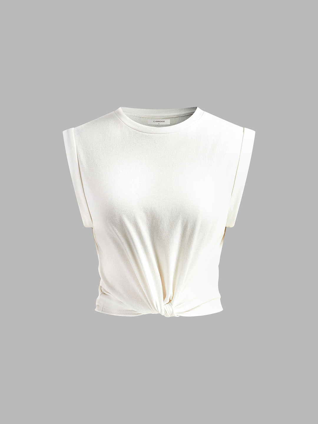 Cotton Knotted T-Shirt  Liora Lane Boutique T-Shirts White / XL 22.00