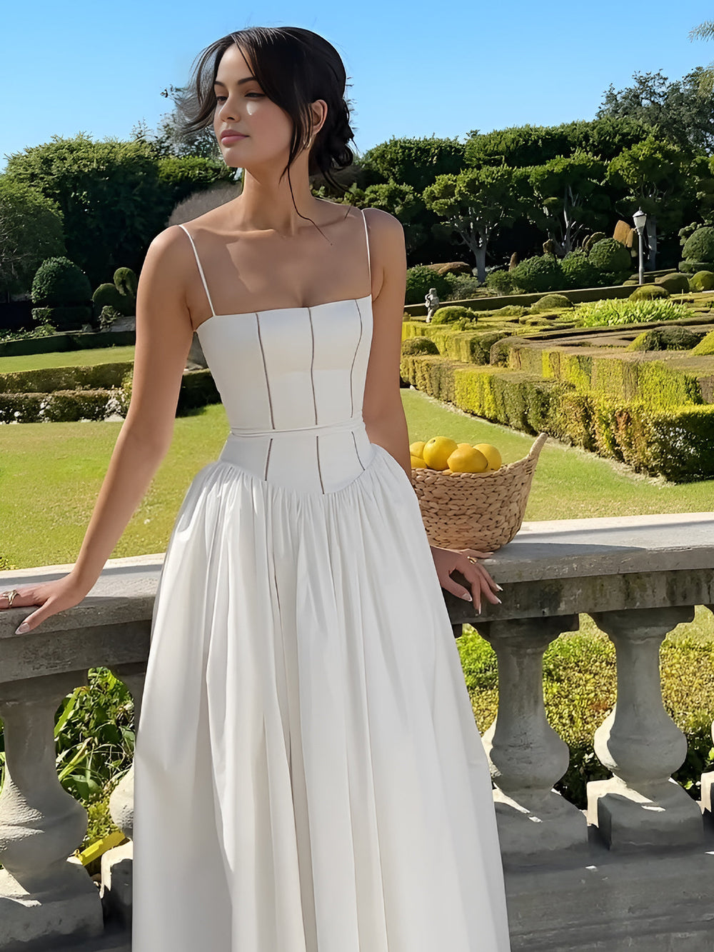 Serendipity Frenchy Flowy Long Dress  Liora Lane Boutique Dresses