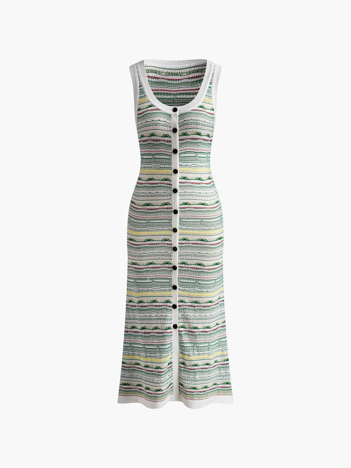 Colorful Striped Breasted Knit Cardigan  Liora Lane Boutique Cardigans