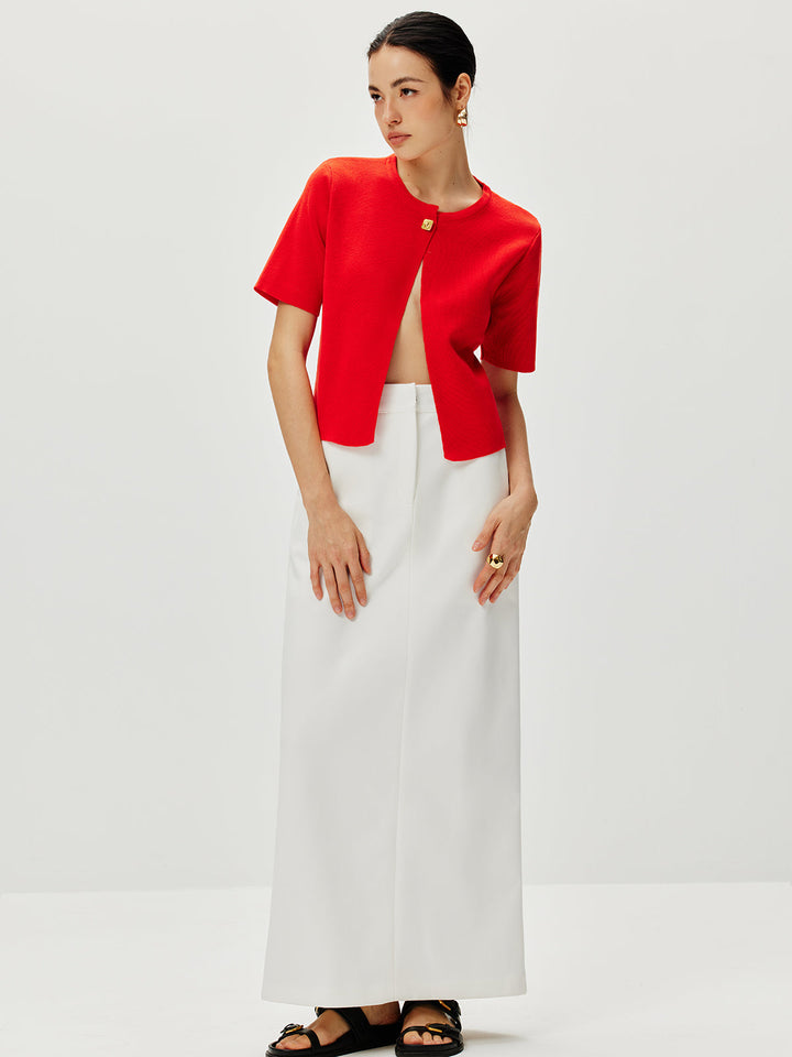 Short Sleeve Button Knit Top  Liora Lane Boutique Knit Tops