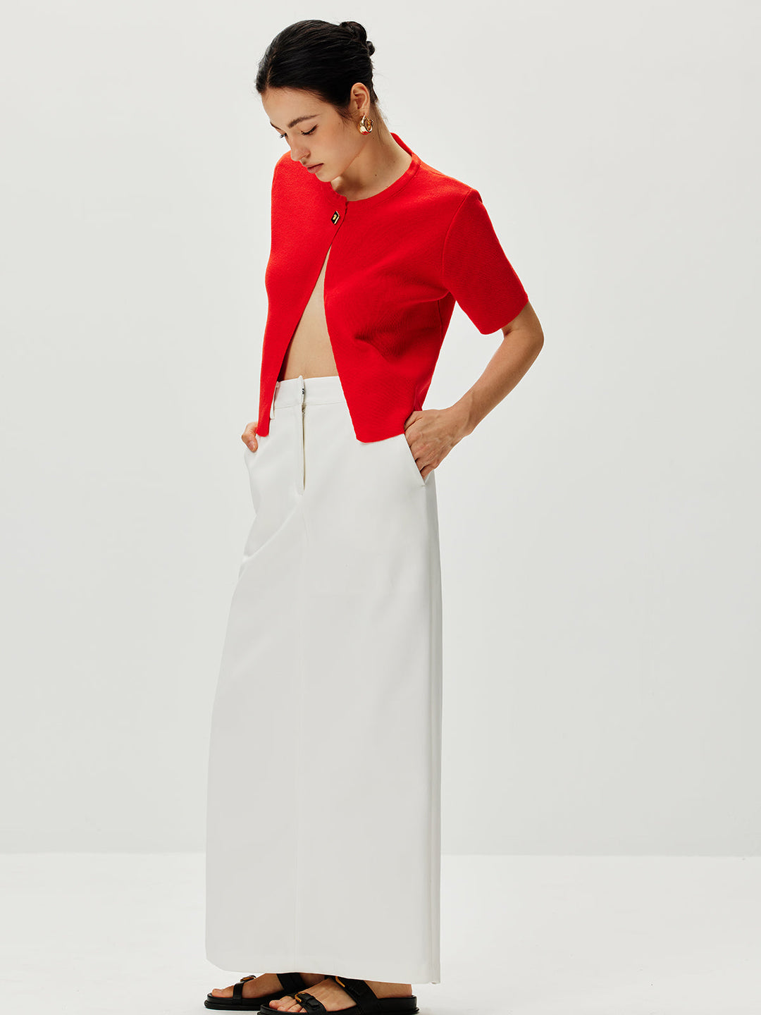 Short Sleeve Button Knit Top  Liora Lane Boutique Knit Tops