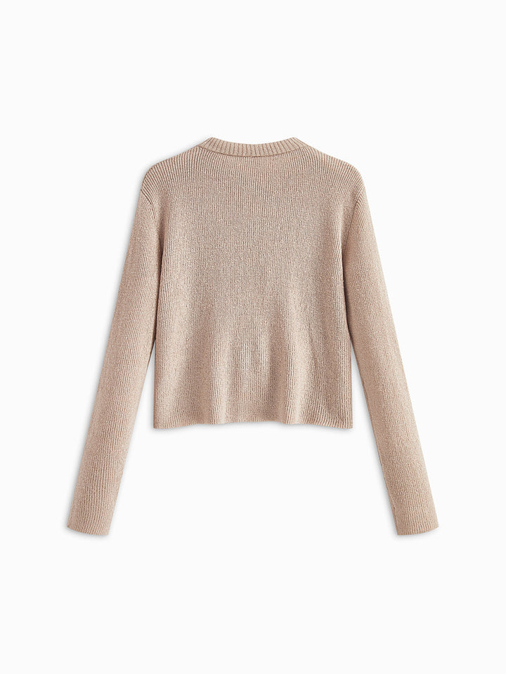 Plain Ribbed Bow Knotted Cardigan  Liora Lane Boutique Cardigans