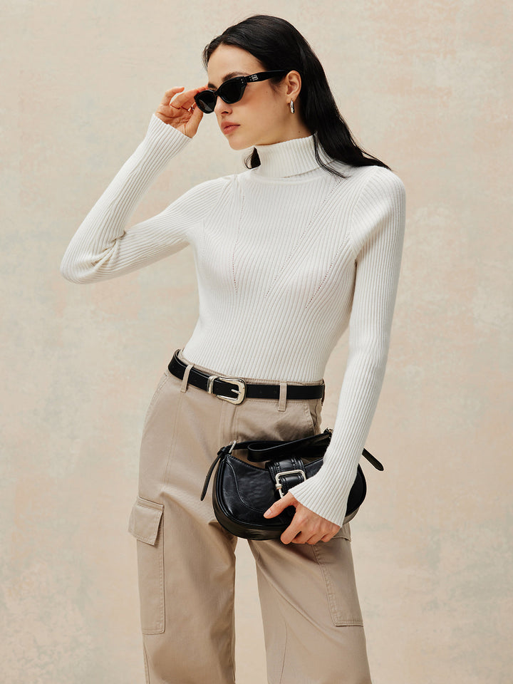 Open Back Knit Pullover Sweater  Liora Lane Boutique Sweaters Off-White / XL 94.99