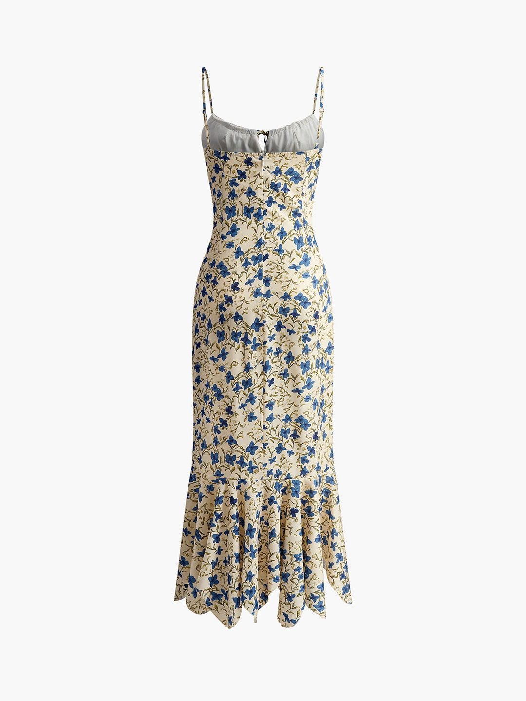 Floral Print Knotted Irregular Hem Long Dress  Liora Lane Boutique Dresses