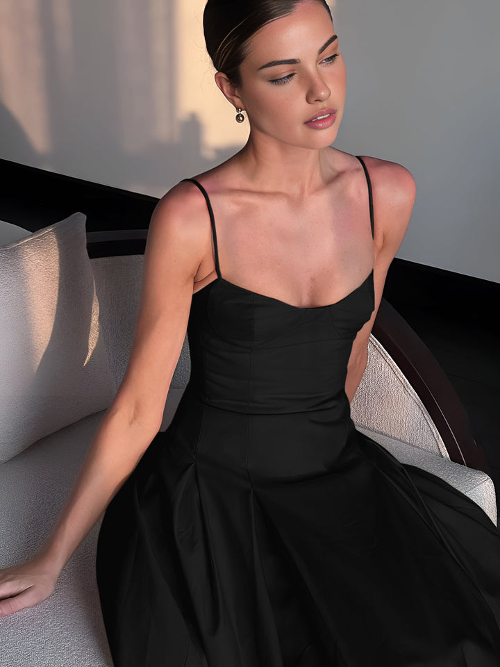 Pleated Cami Long Dress  Liora Lane Boutique Dresses