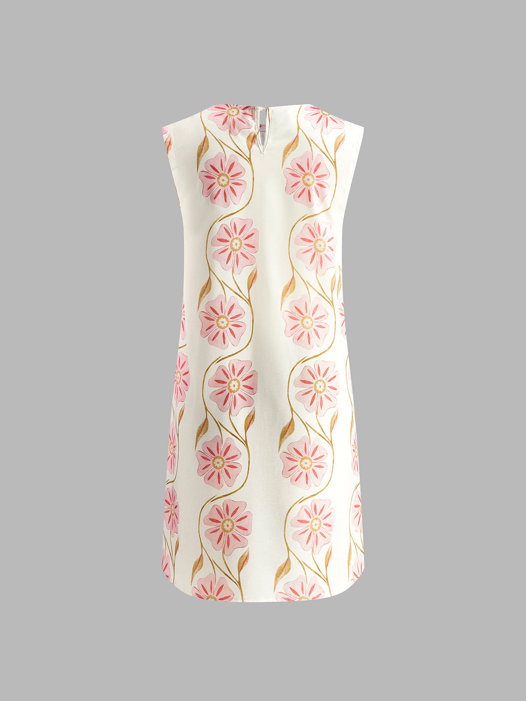 Romantic Print Sleeveless Short Dress  Liora Lane Boutique Dresses
