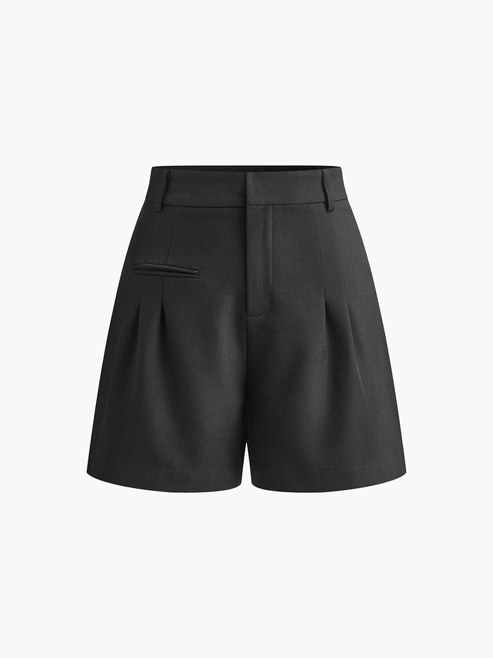 Semi-Sheer Mid-Waist Shorts Without Belt  Liora Lane Boutique Shorts
