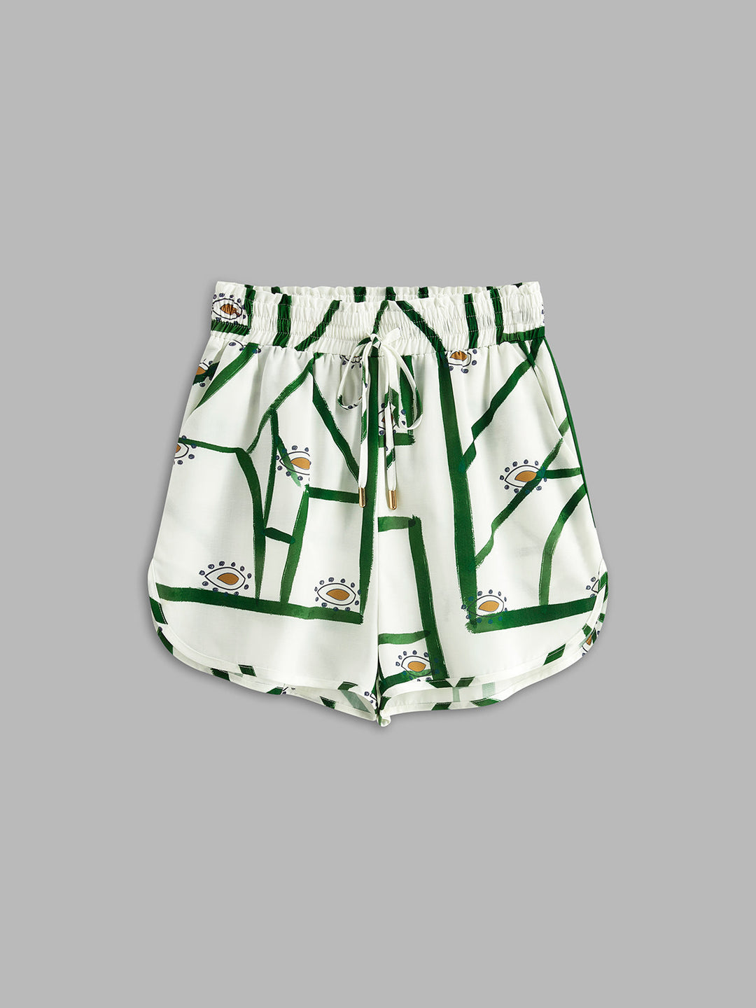 Print Drawstring Shorts Set  Liora Lane Boutique Short Sets