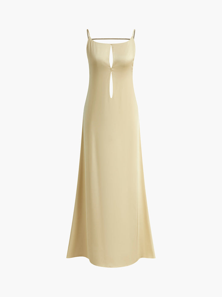 Backless Vacation Satin Long Dress  Liora Lane Boutique Dresses
