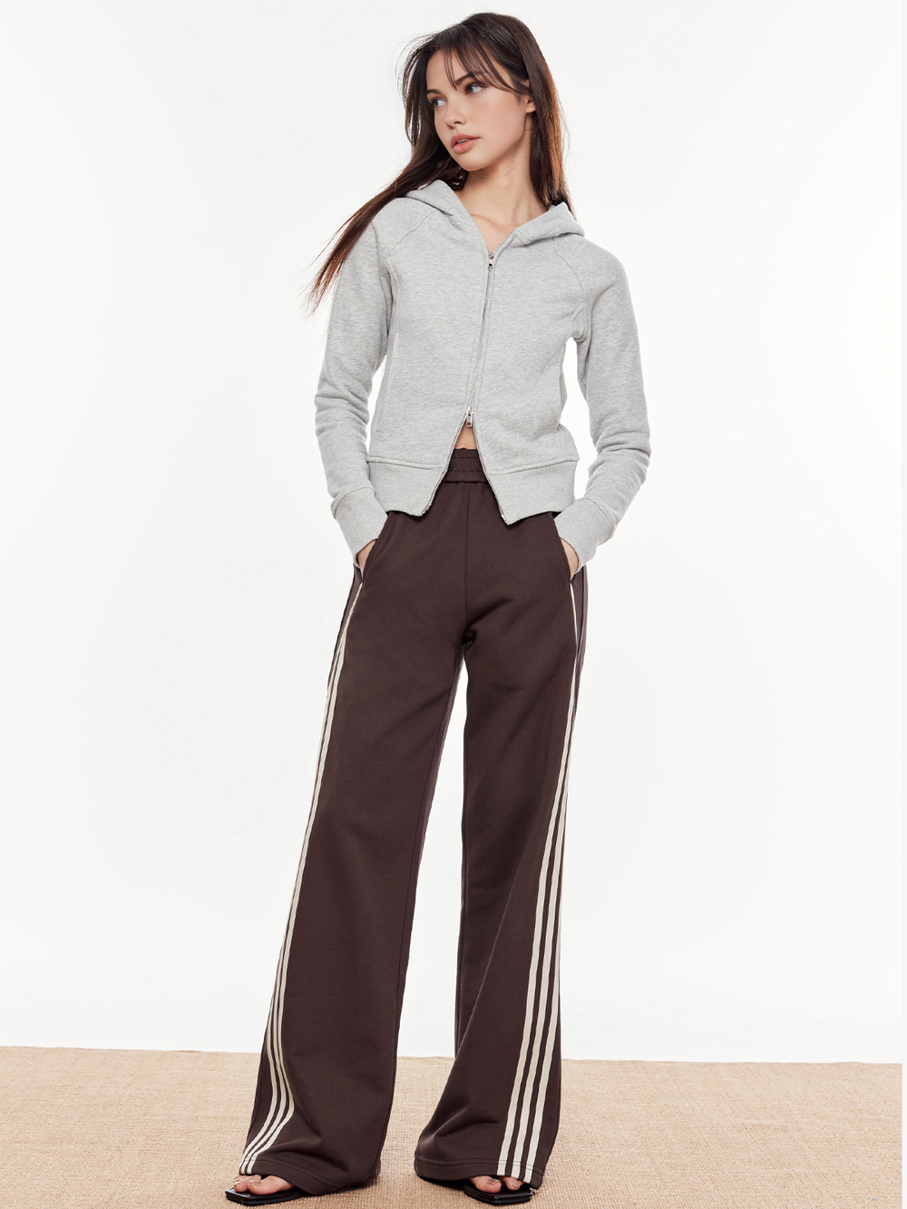 Striped Patchwork Elastic Waist Pants  Liora Lane Boutique Pants