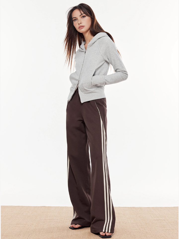 Striped Patchwork Elastic Waist Pants  Liora Lane Boutique Pants