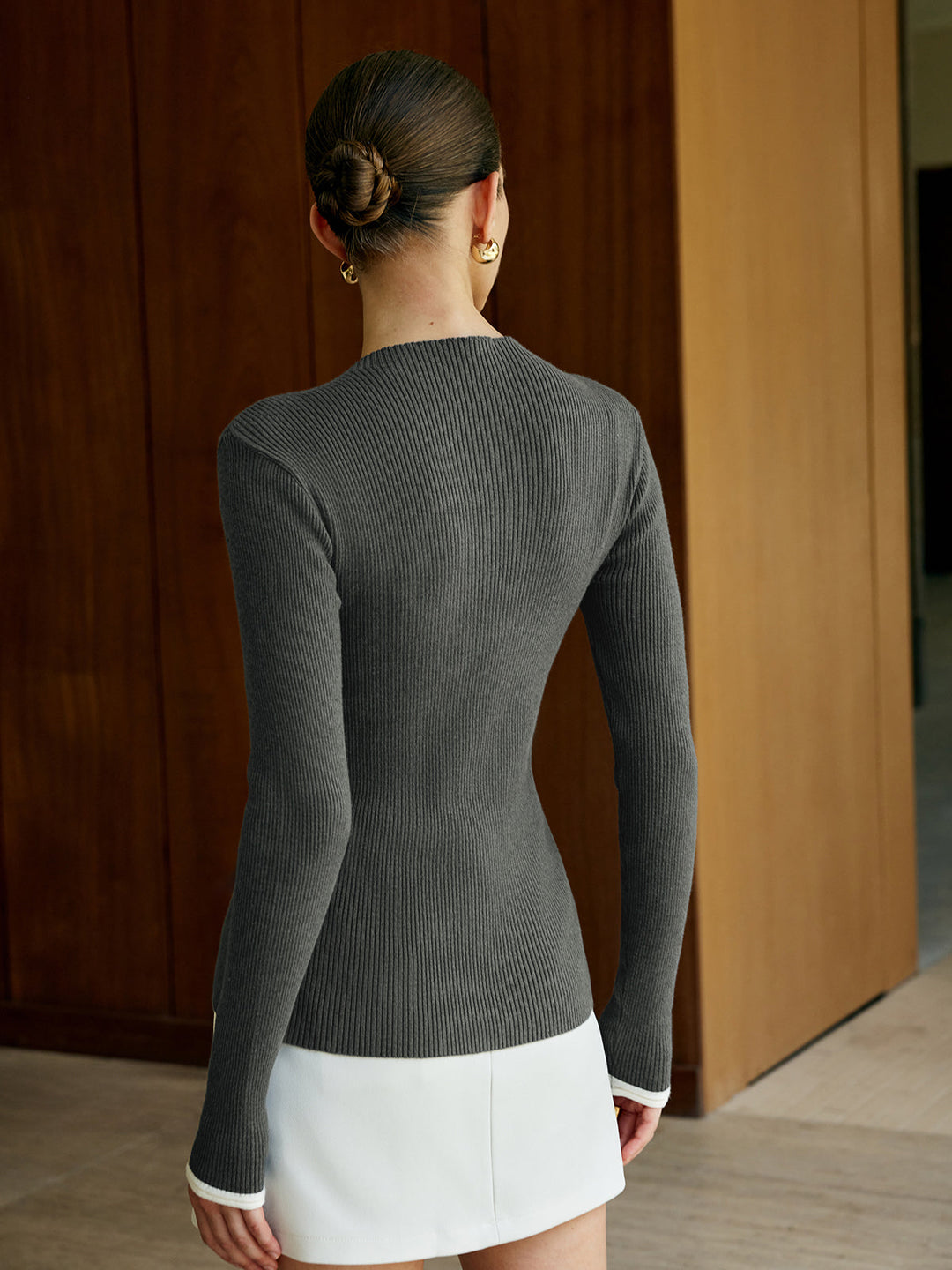 Plain Button Knit Cardigan  Liora Lane Boutique Cardigans