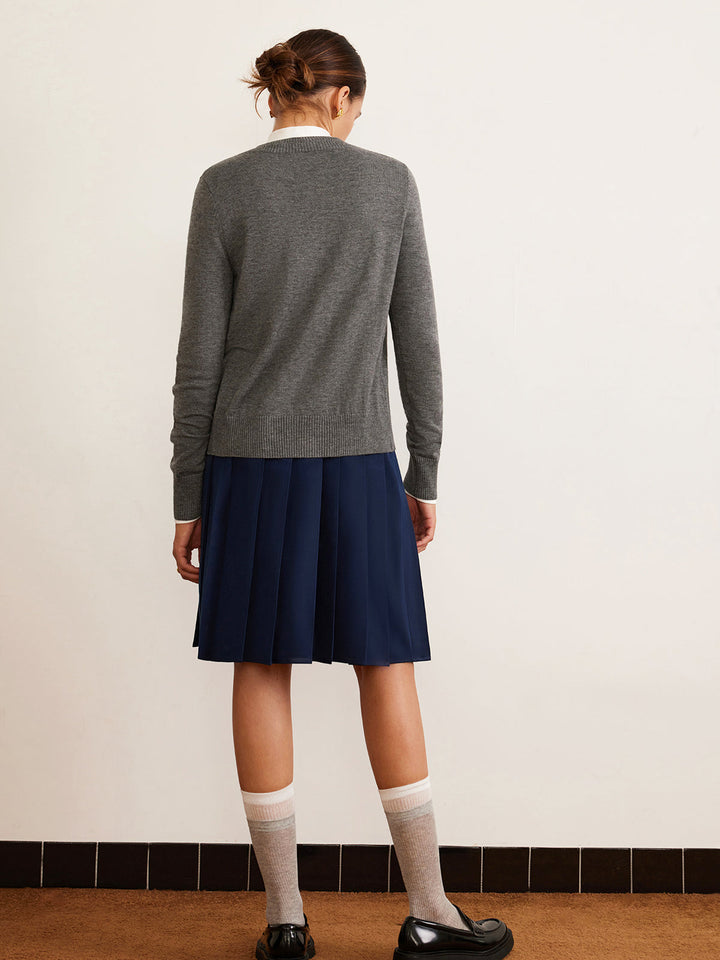 Wool-Blend Breasted Cardigan  Liora Lane Boutique Cardigans