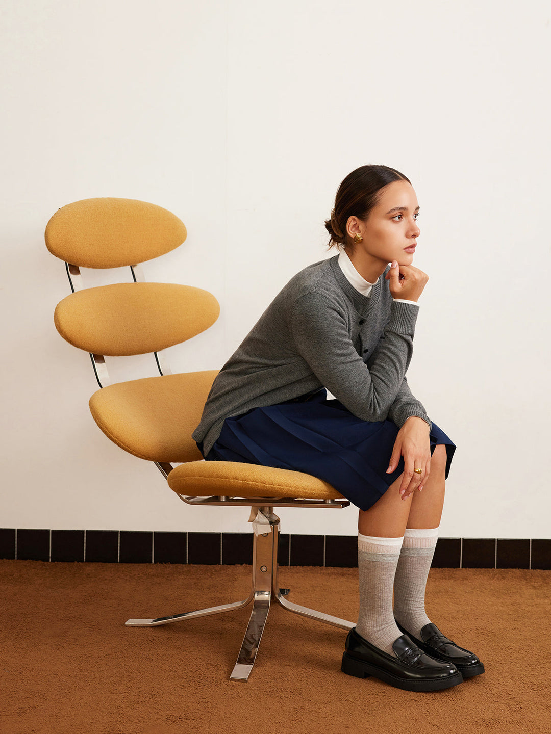 Wool-Blend Breasted Cardigan  Liora Lane Boutique Cardigans