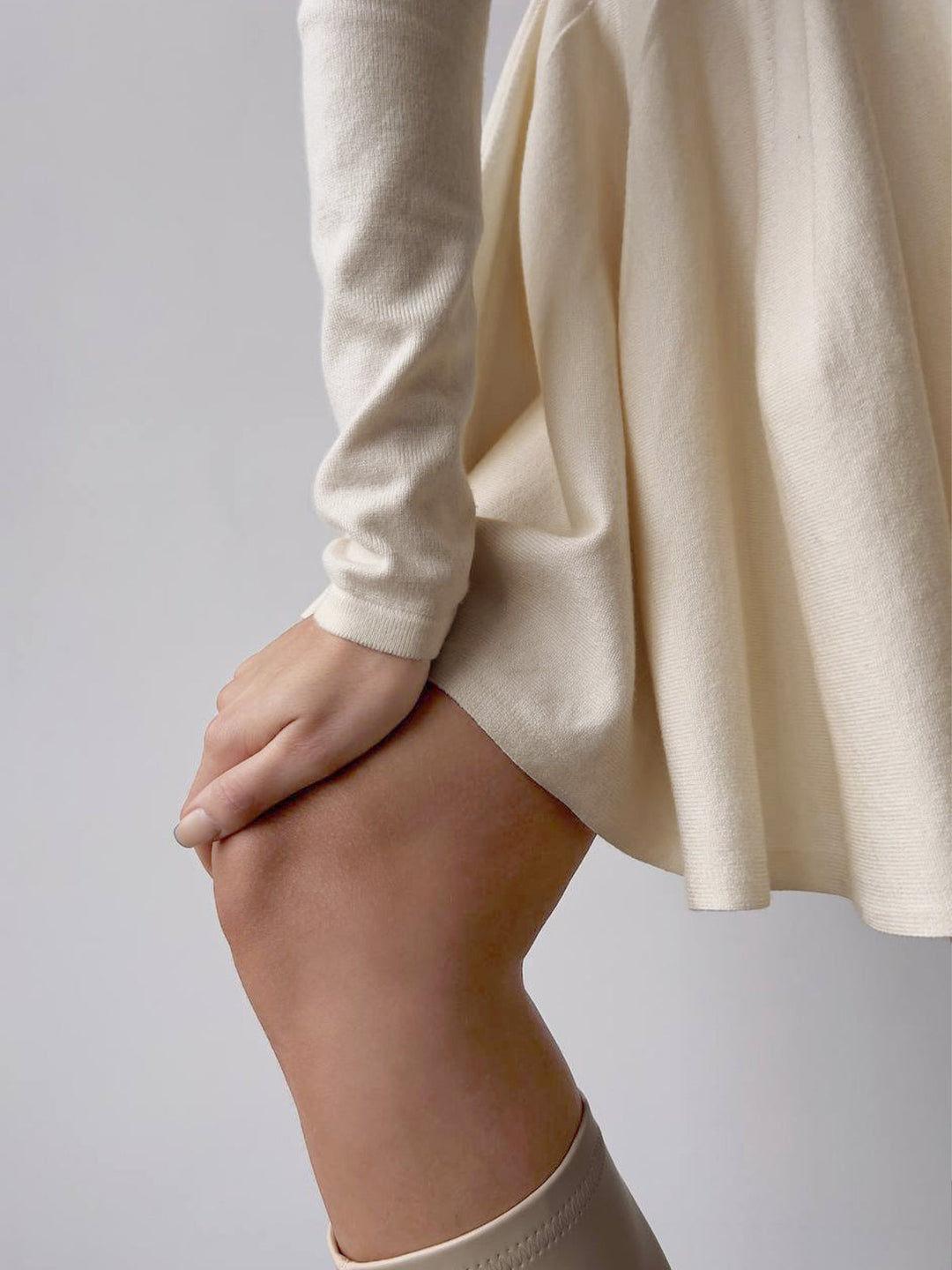 Plain Pleated Sweater Short Dress  Liora Lane Boutique Sweater Dresses