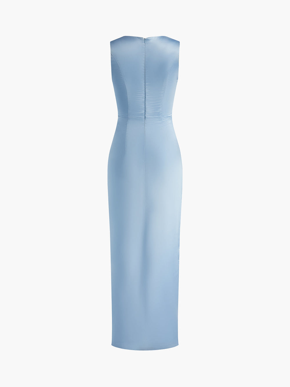 Lettuce Trim Split Tank Long Dress  Liora Lane Boutique Dresses