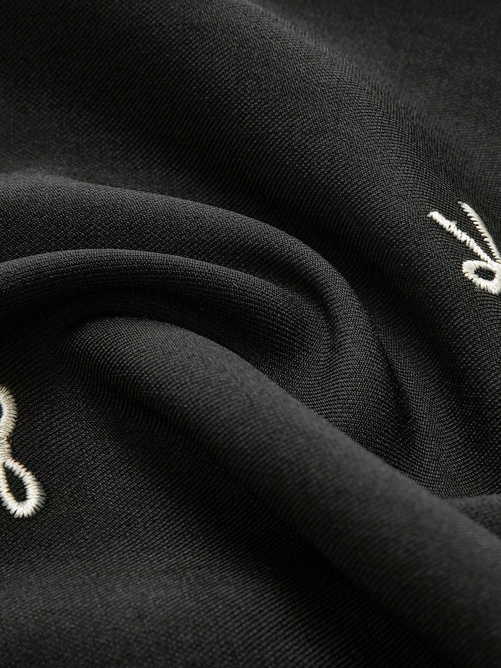 Bow Detail Zipper A Line Skirt  Liora Lane Boutique Skirts