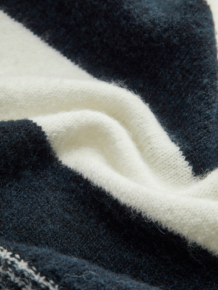 Wool-Blend Striped Cinched Cardigan  Liora Lane Boutique Cardigans