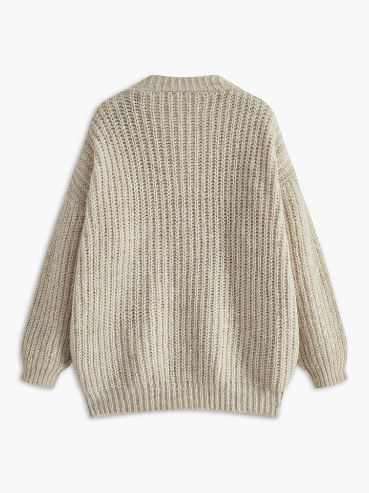 Contrast Binding V-Neck Pockets Cardigan  Liora Lane Boutique Cardigans