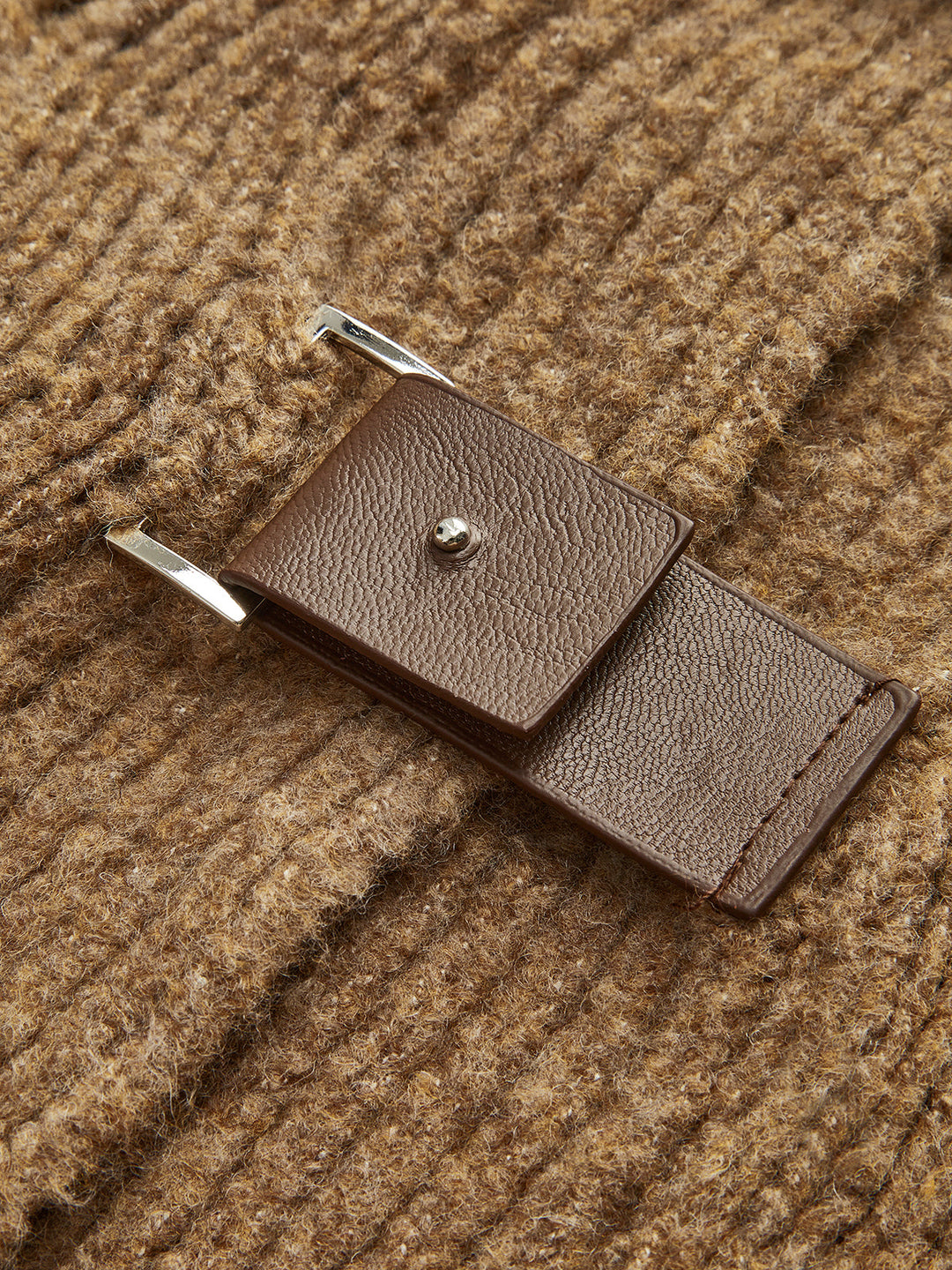 Soft-Buckle Lapel Cardigan  Liora Lane Boutique Cardigans