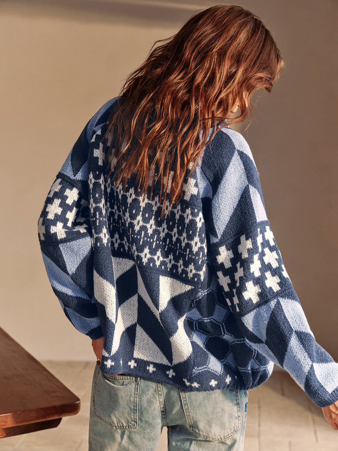 Boheme Printed Lapel Cardigan  Liora Lane Boutique Cardigans