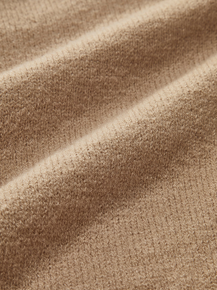 Contrast Wave Trim Bow Sweater  Liora Lane Boutique Sweaters