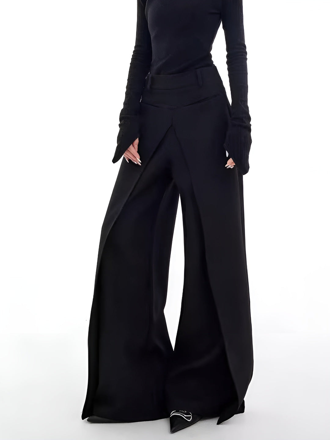 Casual Wide-Leg Thin Pants  Liora Lane Boutique Pants Black / XL 58.00