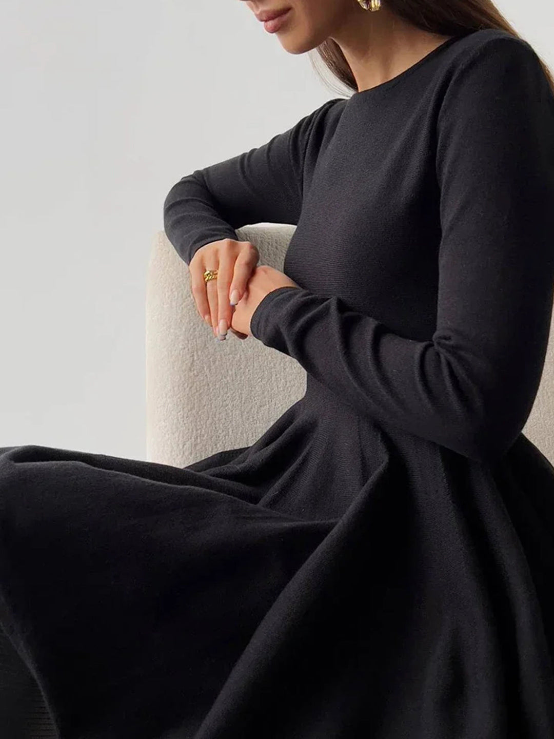 Plain Pleated Sweater Short Dress  Liora Lane Boutique Sweater Dresses
