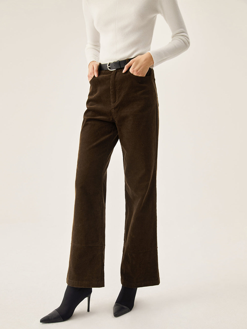 Corduroy Wide Leg Pocket Pants  Liora Lane Boutique Pants
