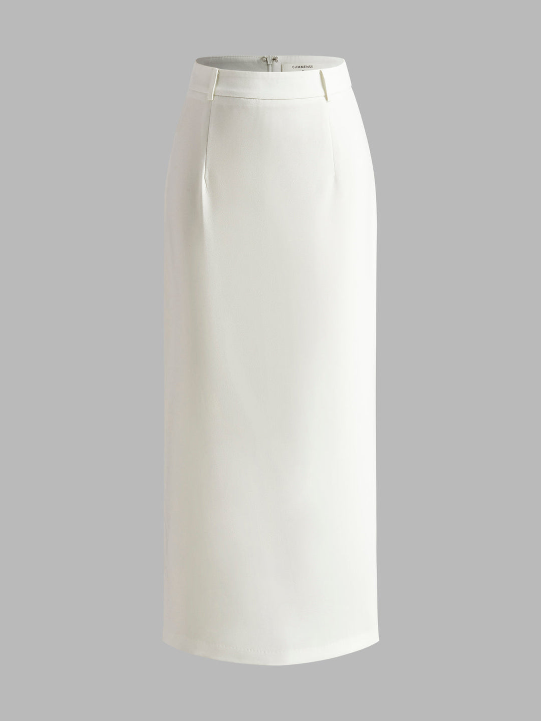 Elegant Slit Back Maxi Skirt Without Belt  Liora Lane Boutique Skirts White / XL 39.00
