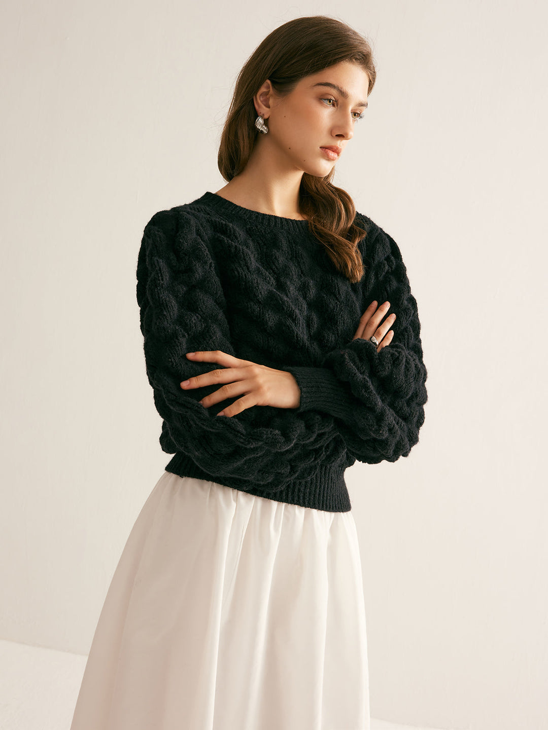 Crew Neck Cloud Sweater  Liora Lane Boutique Sweaters