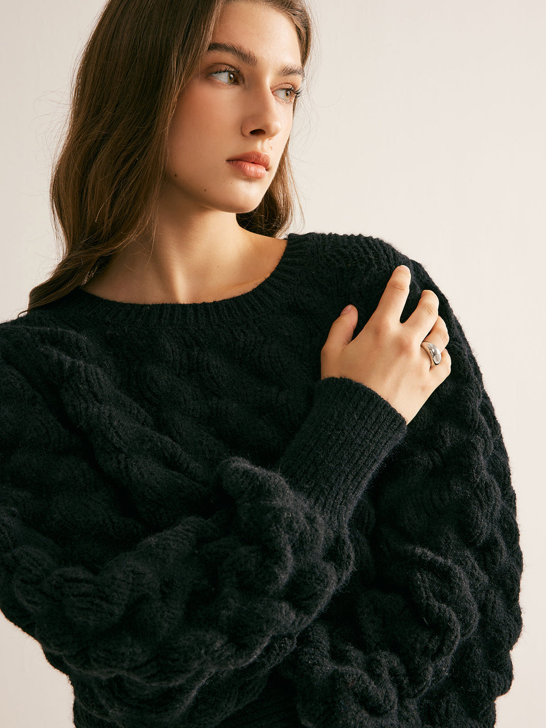 Crew Neck Cloud Sweater  Liora Lane Boutique Sweaters