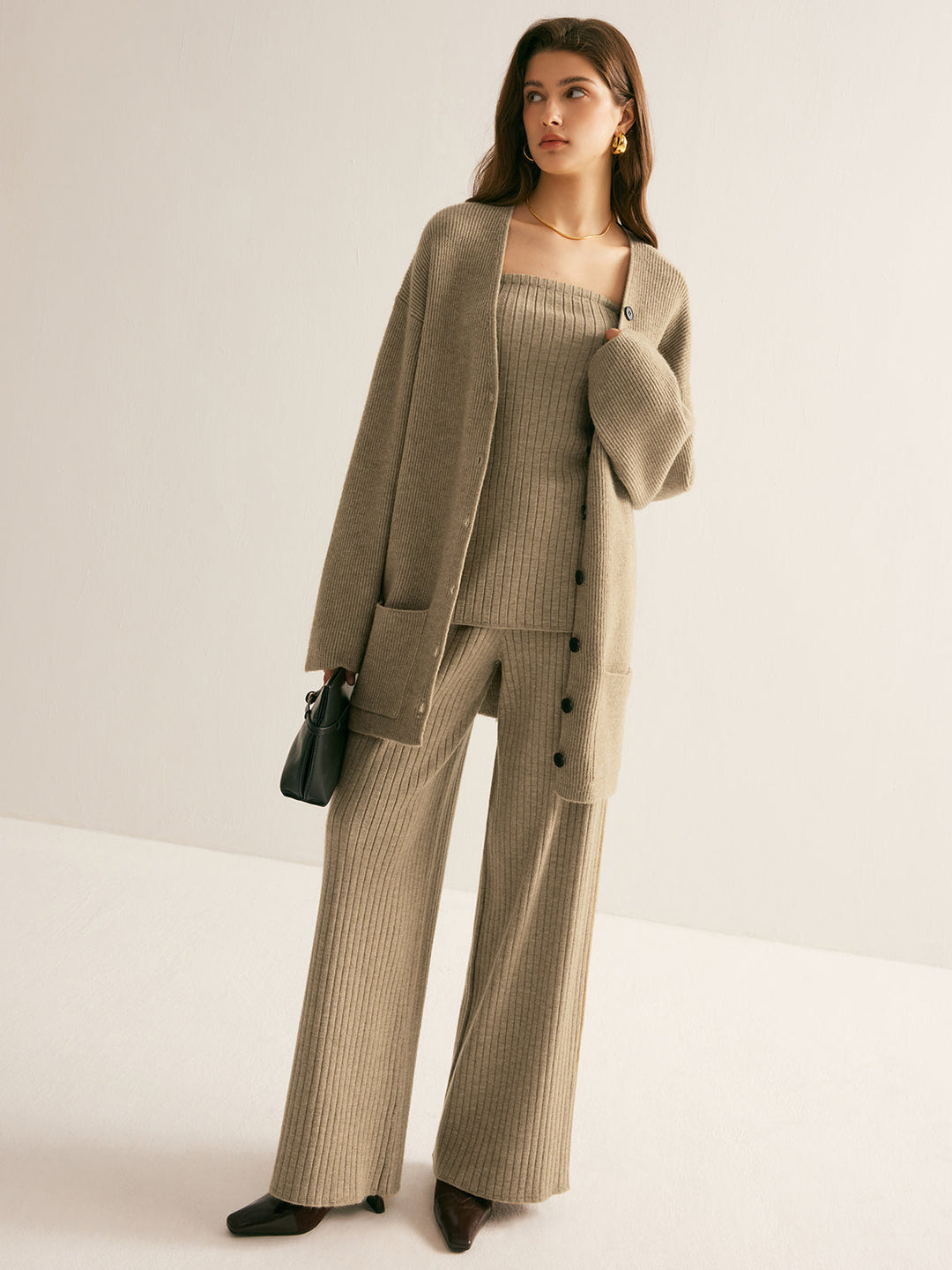 Ribbed Loose Knit Outerwear  Liora Lane Boutique Knit Outerwear