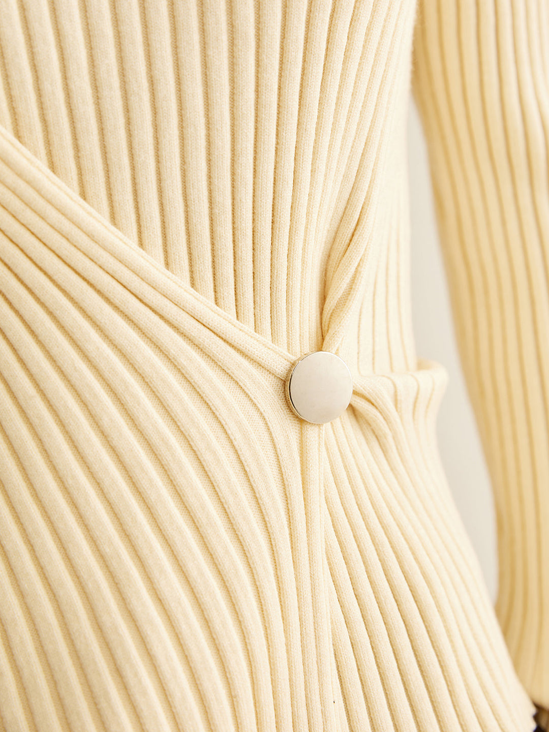 Mock-Neck Ribbed Cinched Sweater  Liora Lane Boutique Sweaters